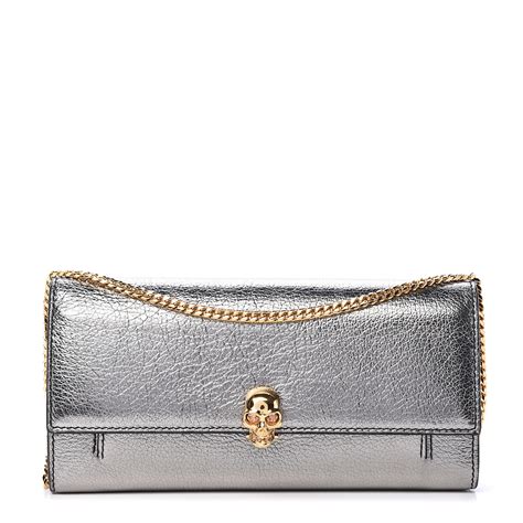 alexander mcqueen chain wallet